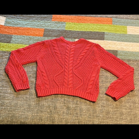 πHPπ₯Topshop Sweater Sz: US 8. Coral Knit Cotton Sweater. Great Condition. - Picture 2 of 11